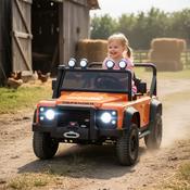 Powerful Landrover Defender 12V Ride-On | Orange image