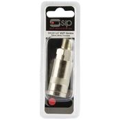 Durable SIP 1/4" Slimline Silver Male Coupler image