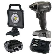 XP20 20V 1/4" 200NM Brushless Impact Driver &amp; 20V LED Worklight (1x4Ah) - Wholesale Welding Supplies