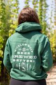 Wicklow Wolf 'Beer Brewed Better' Green Hoodie