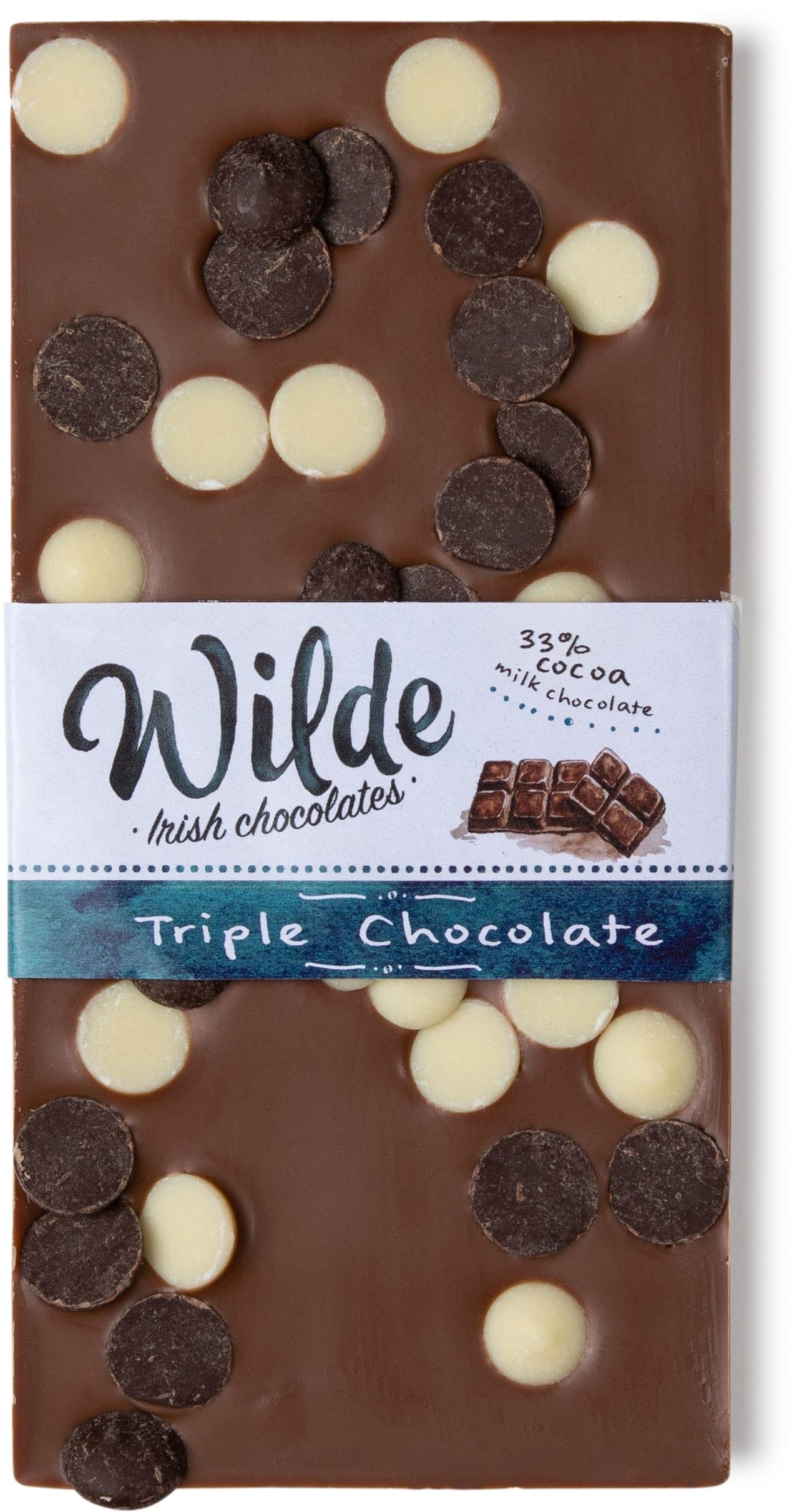 Triple Milk Chocolate Bar 33 Wilde Irish Chocolates in Clare