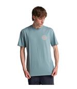 CRAYON WAVE SHORT SLEEVE TEE  - WASHED BLUE image