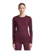 200 OASIS LONG SLEEVE CREW MERINO BASELAYER WOMEN'S - DARK BERRY image