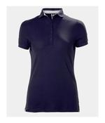 WOMEN'S CREWLINE POLO - NAVY
