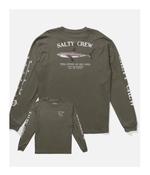 BRUCE LONG SLEEVE TEE - DUSTY OLIVE image