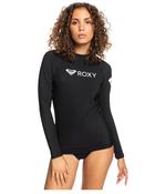 ROXY HEATER LONG SLEEVE SURF TEE - ANTHRACITE