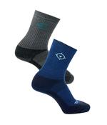 MERINO HIKER TWIN PACK MID WEIGHT - GREY &amp; NAVY COMBO image