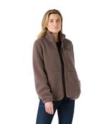 COVE DEEP PILE FLEECE JACKET WOMEN'S - PLUM TRUFFLE image