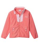 KID'S SEQUOIA GROVE FULL ZIP FLEECE - HOT CORAL/SATIN PINK image