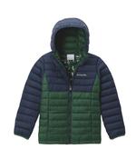 POWDER LITE™ II HOODED JACKET - RAIN FOREST, COLLEGIATE NAVY - AGES 10 TO 20 image