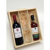 The Irish Wine Geese Whiskey &amp; Wine Wooden Gift Box image