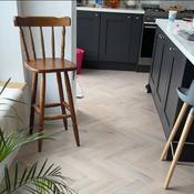 Sample of Glazed Oak Herringbone