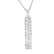 SILVER PLATE BAR TRINITY  PENDANT image