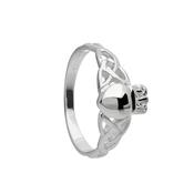 CLADDAGH RING WITH KNOTWORK image