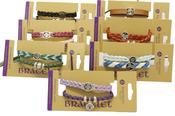 CARDED                               DOUBLE WRISTBANDS ASSORTED (pack of 6)