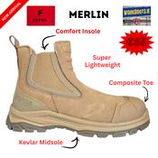FORSA Merlin Pull On Safety Boot + FREE Socks &amp;amp; Gloves