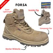 FORSA Vulture Inside Zip Safety Boot + FREE Socks &amp;amp; Gloves