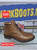 Roamers Tan Tie Boot SIZE 11/46 ONLY