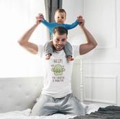 Personalised Daddy &amp; Baby Onesie &amp; T-Shirt Set - Little Monster - NEW