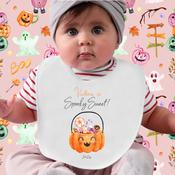 Personalised Baby Bib - My First Halloween - Spooky Sweet image