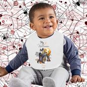 Personalised Baby Bib - My First Halloween - Haunted House image