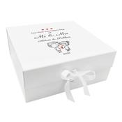 Personalised Valentine's Day Keepsake Box - First as Mr and Mrs image