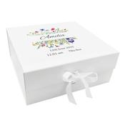 Personalised Keepsake Box for Baby Girl - Floral