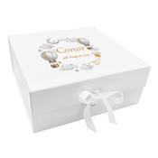 Personalised Keepsake Box for Baby Boy - Balloons