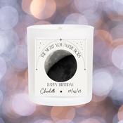 Personalised Scented Candle for Birthdays - Moon