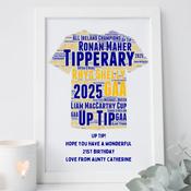 Personalised GAA Framed Print - Tipperary All-Ireland Champions