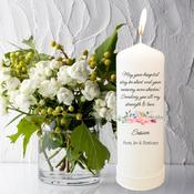 Personalised Pillar Candle - Get Well Soon