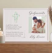 Personalised Framed Print - Godparents