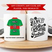 Personalised GAA Fan - Mug- Irish image