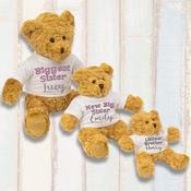 Personalised Teddy Bears - Siblings Trio - Biggest, Big, Littlest