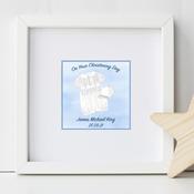 Personalised Christening Frame for Boys
