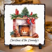 Personalised Christmas Slate for Family