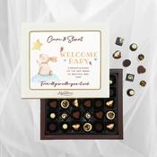 Personalised Box of Lily O'Brien's Chocolates for New Parents - Welcome Baby