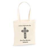 Personalised Confirmation Tote Bag for Boys