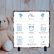 Personalised Baby Slate - All About You