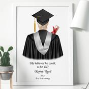 Personalised Graduation Frame for Men - Design Your Own