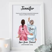 Personalised Bride &amp; Bridesmaid Frame