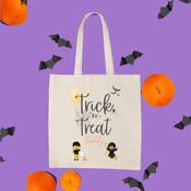 Personalised Halloween Treat Bag with Cute Monsters