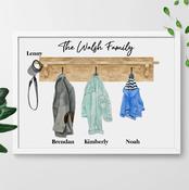 Personalised Family Frame - Coat Rack image