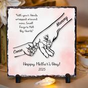 Personalised Generational Hands Slate for Mother's Day - Option to Add Up to 10 Hands