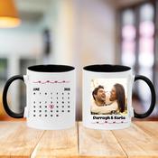 Personalised Valentine's Mug - Special Date &amp; Photo