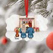 Personalised Same Sex Couple with 1 or 2 Dogs - Choose Your Family Size