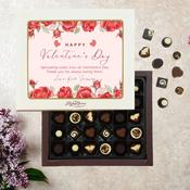 Personalised Box of Lily O'Brien's Chocolates for Valentine's Day - Roses image