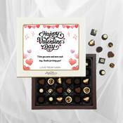 Personalised Box of Lily O'Brien's Chocolates for Valentine's Day - Hearts image