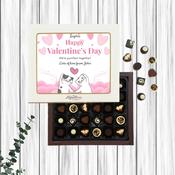 Personalised Box of Lily O'Brien's Chocolates for Valentine's Day - Valentine Cats image