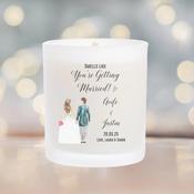 Personalised Wedding Candle - Smells Like You're Getting Married image